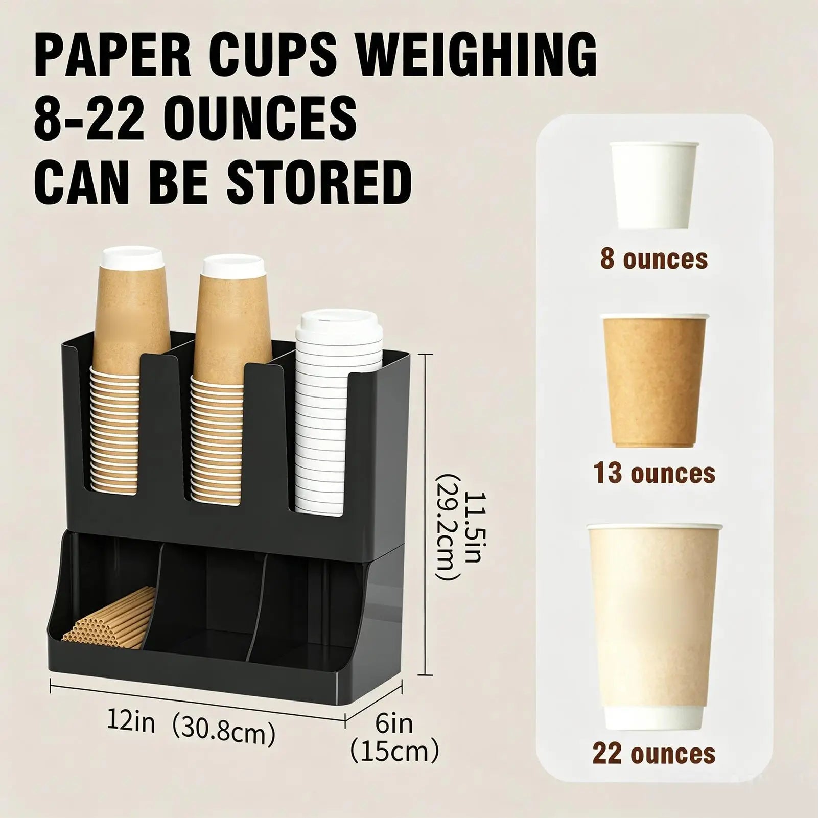 Coffee Organizer Station Large Capacity Storage Rack Countertop Pods