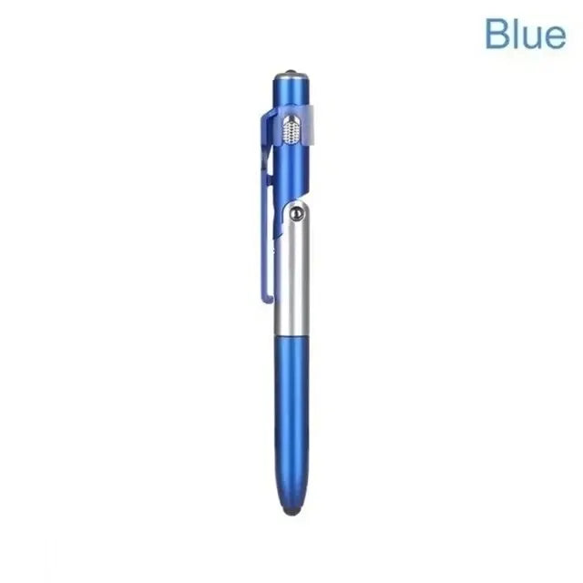 1 Foldable Multi-function Ballpoint Pens Stationery School Stylus Pen Zpaxo 1pcs Blue