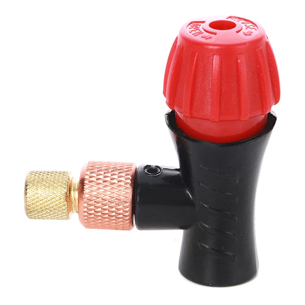 Bike Tyre Inflator Head Mini Hand Pump Air Bicycle CO2 Bottle Valve