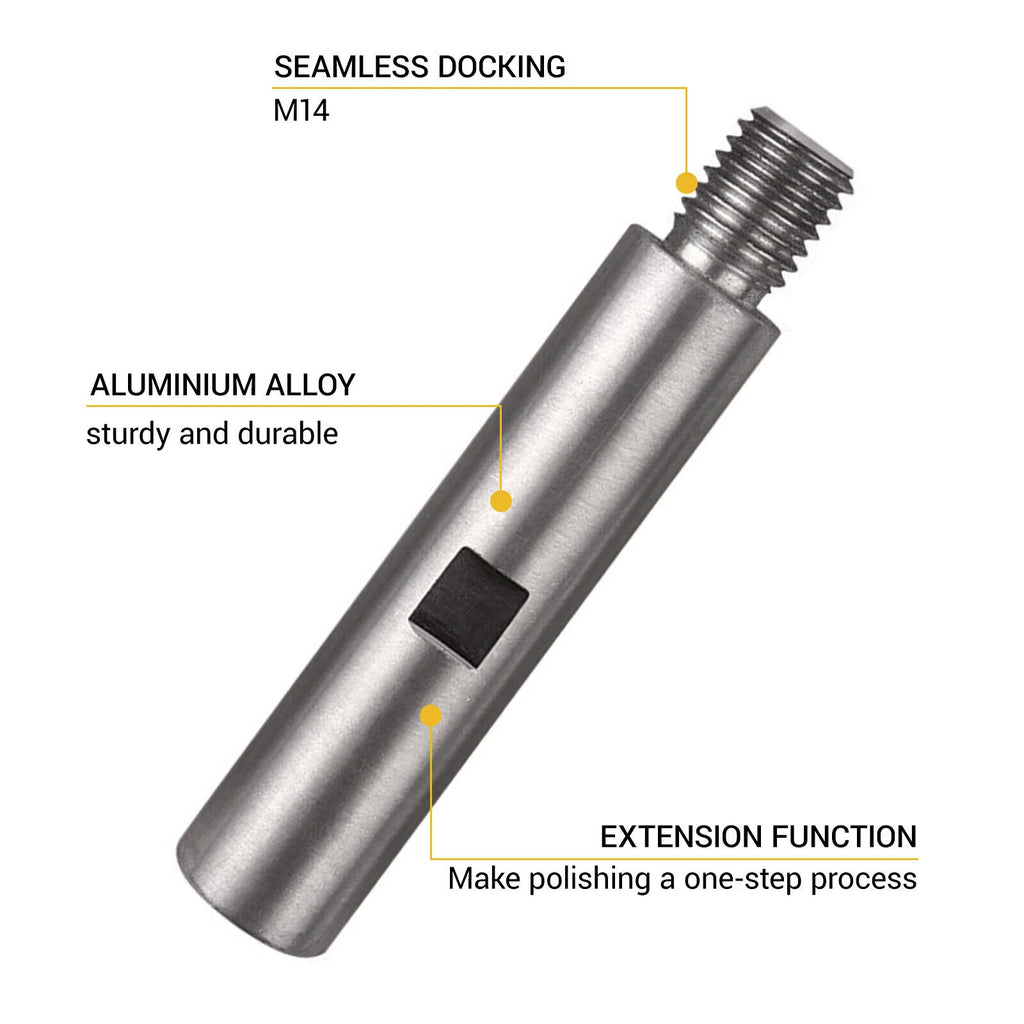M14 Angle Grinder Extension Rod 75 100 Thread Adapter Polishing Pad