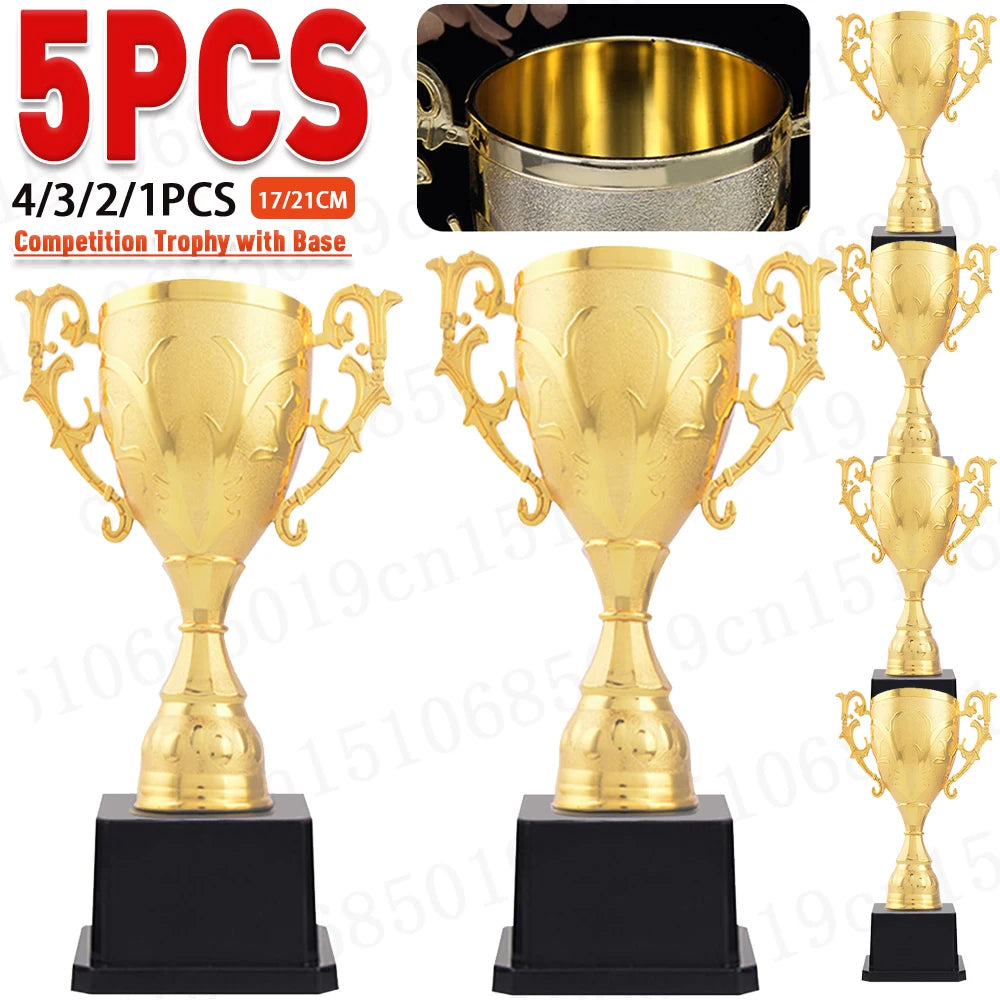 5-1PCS Personal Award Trophy with Base Trophy Cup Creative Achievement Prize Award Trophy for Soccer Sports Reward Zpaxo