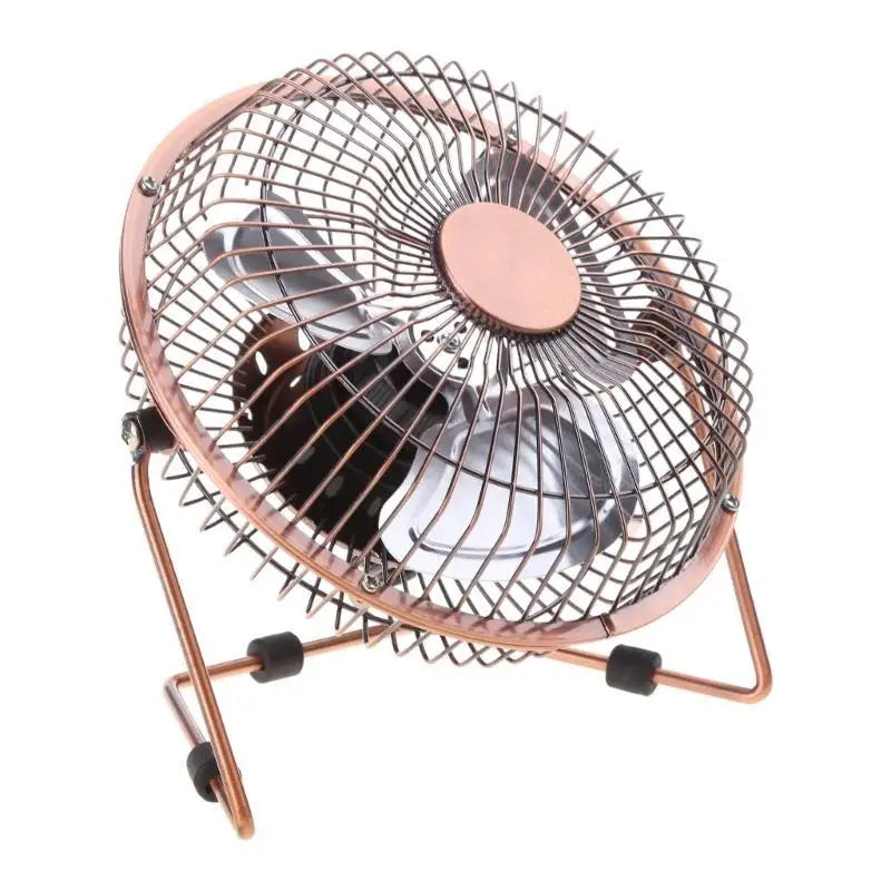 652F USB Small Fan 4/6Inch Metal Outdoor Dormitory 360 Degree Rotatable Fan Portable Zpaxo