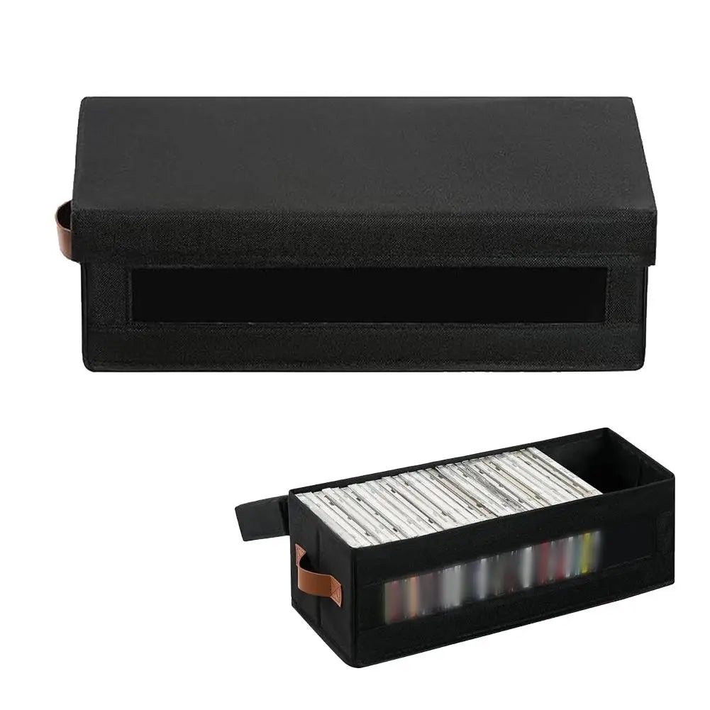 Large Capacity CD DVD Storage Box | Foldable Oxford Fabric Organizer CD DVD Storage Box Zpaxo 1PC