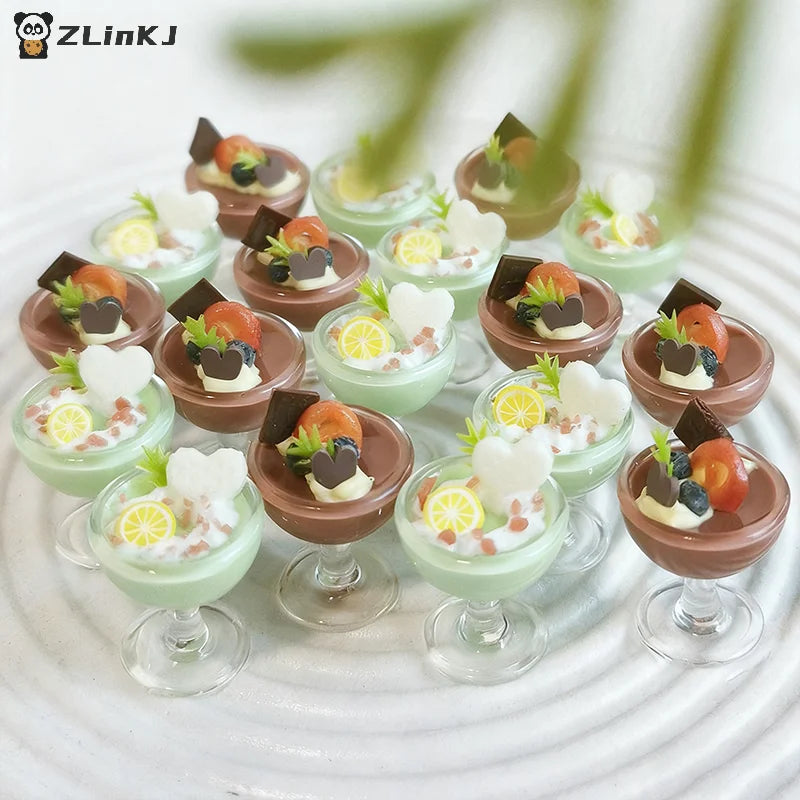 ▶1/12 Dollhouse Simulation Drink Beverage Cup Ornaments Dollhouse Bar Drinks Decoration Dolls House Accessorie Pretend Play Toys Zpaxo