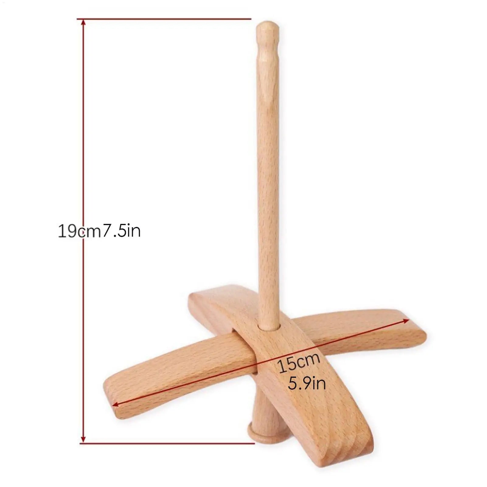 Handmade Turkish Drop Spindle Wooden Cross Arm Handspinning Wool Yarn