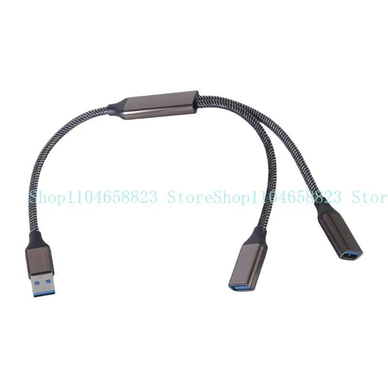 652F USB3 0 Male Double Female Y Splitter Adapter Cable Fast Speed Zpaxo