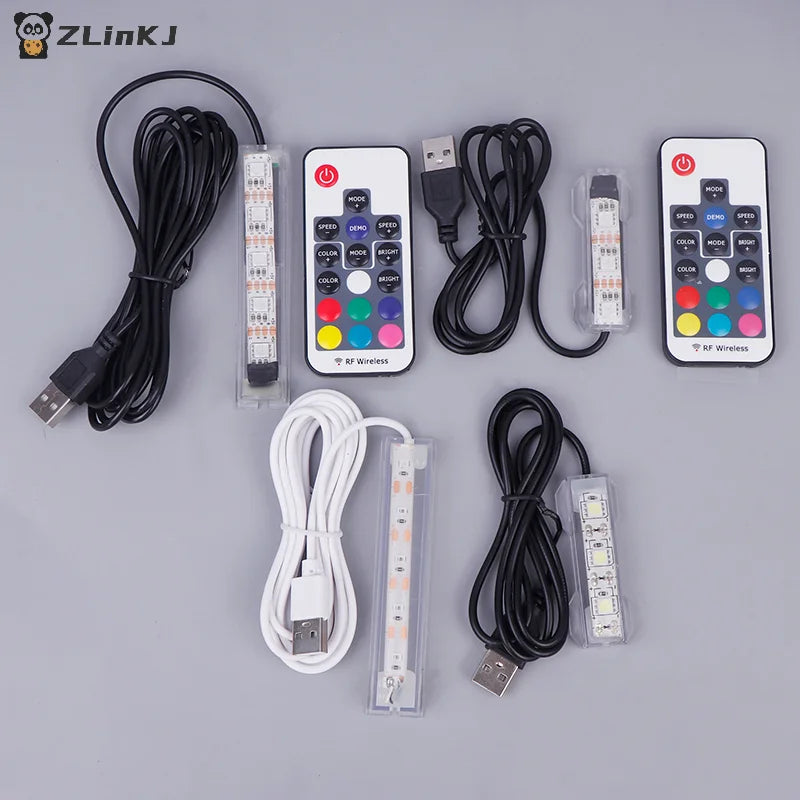 Colorful USB Aquarium Light Fish Accessory Micro Powered Remote Zpaxo