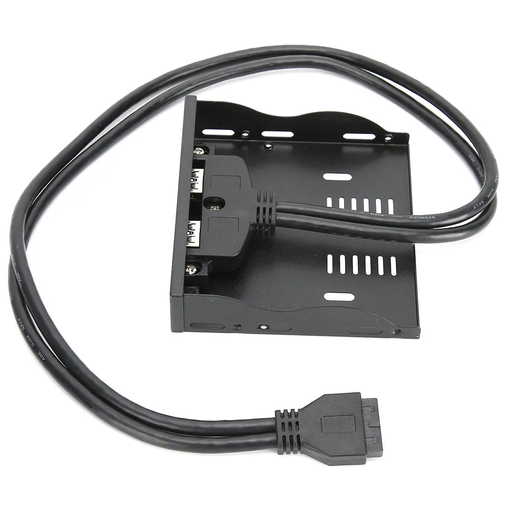 Floppy Front Panel Expansion USB3 0 3 5'' Bay 19 Pin 2 Interface HUB
