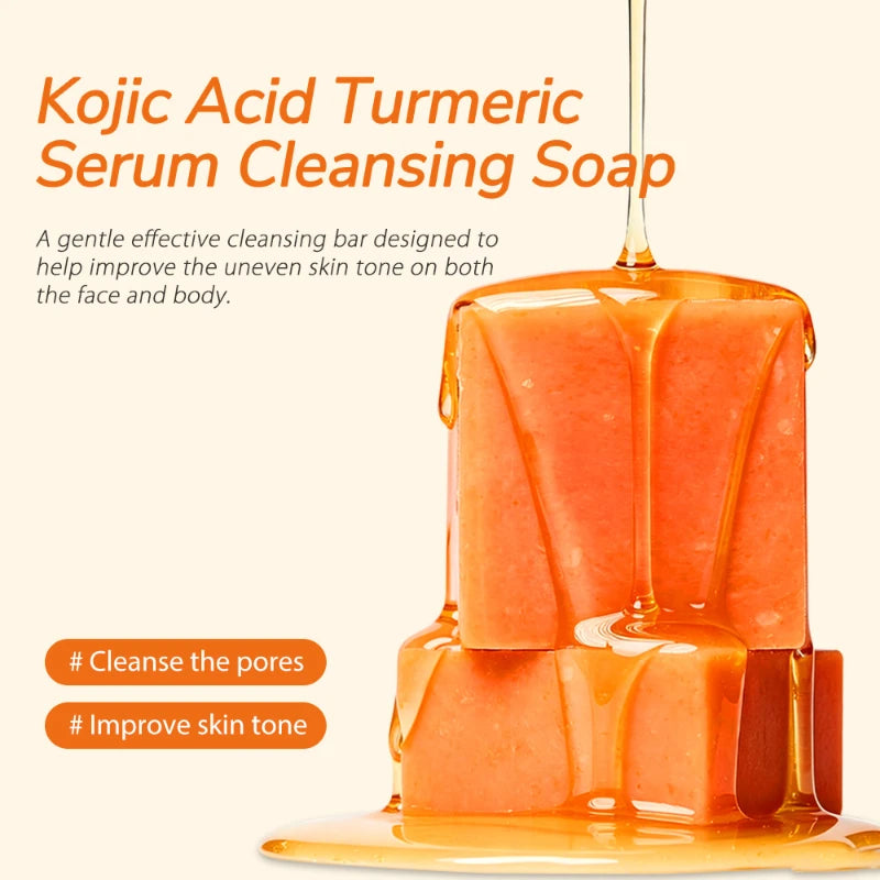 100g Turmeric Soap Bar – Natural Brightening & Hydrating Turmeric Soap Bar Zpaxo