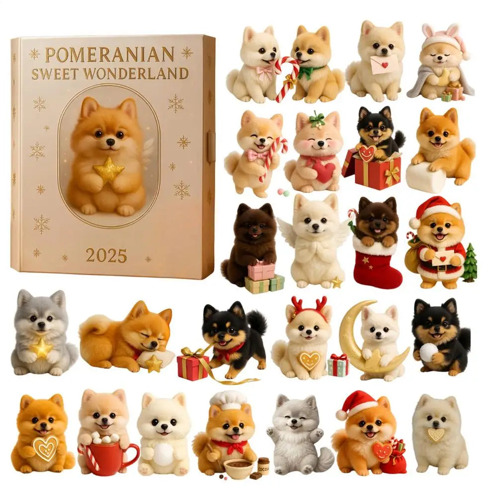 Dog Lover Christmas Advent Calendar 2D Acrylic Hanging Ornament 24