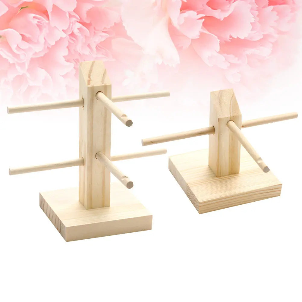 Exquisite Wood Glasses Frame Holder Smooth Surface Earring Hanging