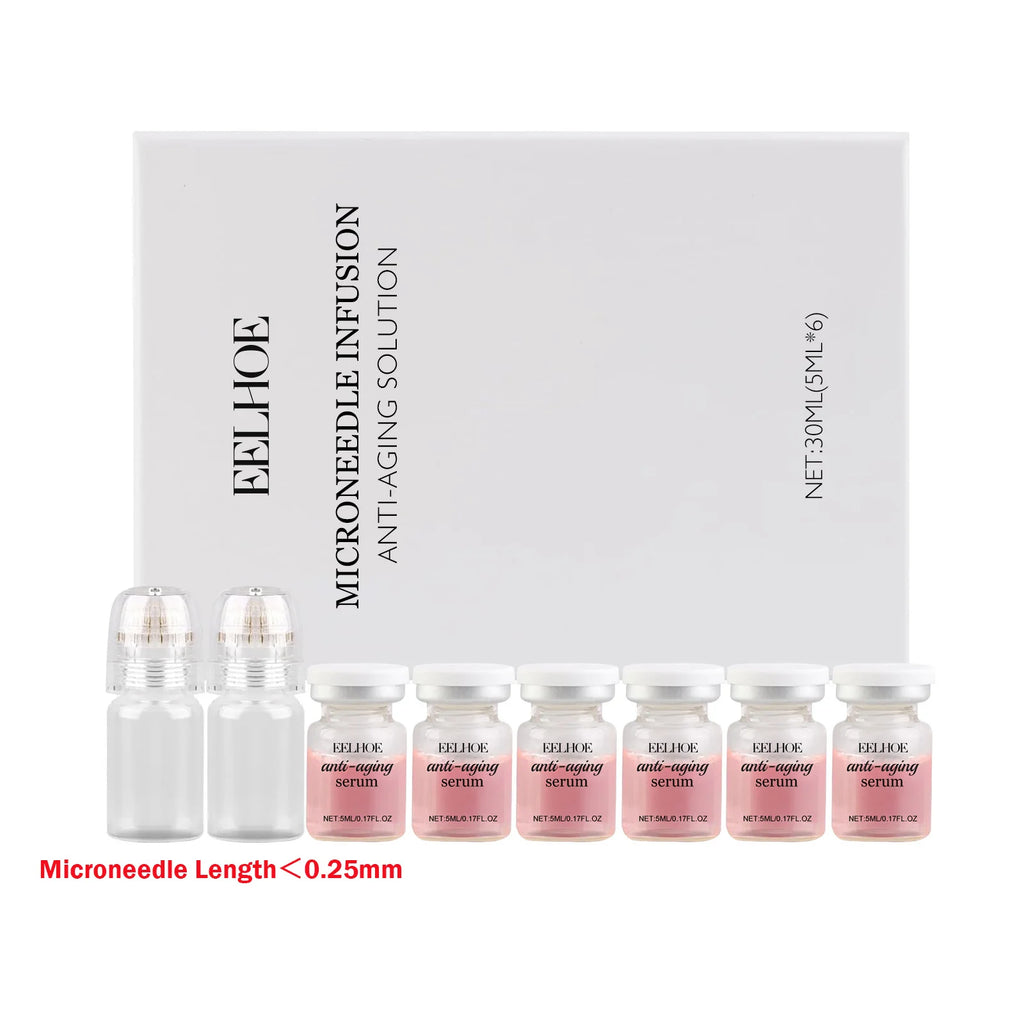 Eelhoe Microneedle Roller Set – Anti-Aging Hyaluronic Acid Serum Microneedle Roller Set Zpaxo 1 set