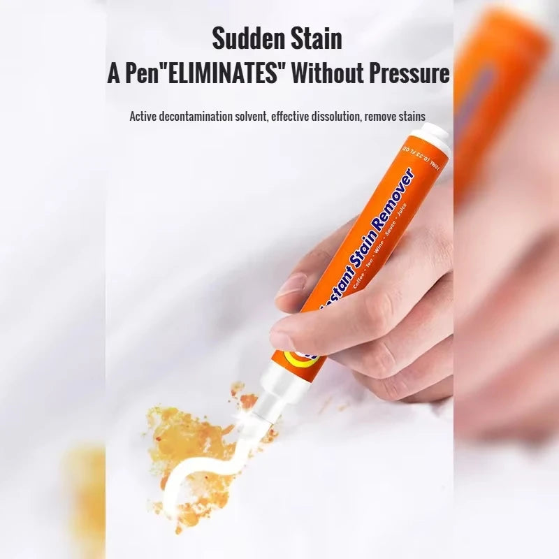 1 2 3 No-wash Portable Stain Remover Pen Travel-friendly Works Food