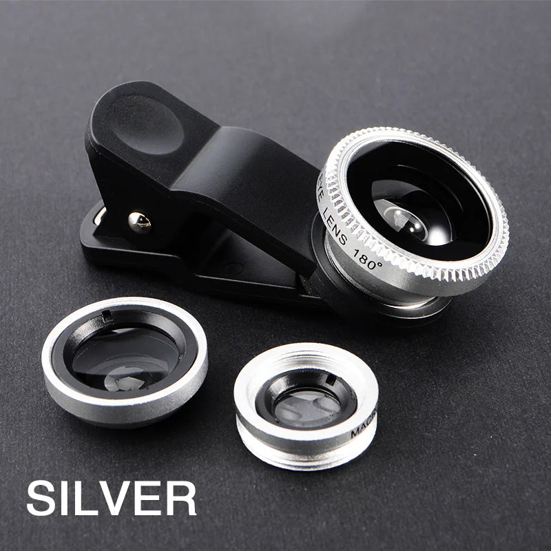 1 Fisheye Wide Angle Micro Camera Lens Iphone 0 67X Zoom Fish Eye Len Zpaxo Silvery