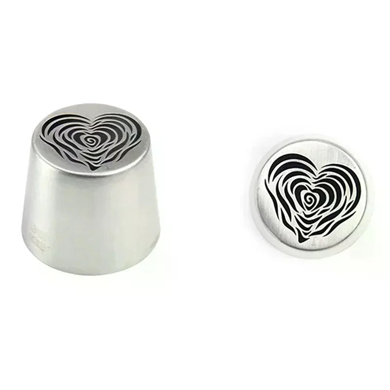Utensils Baking Cake Tool Stainless Steel XL Heart Rose Flower Zpaxo