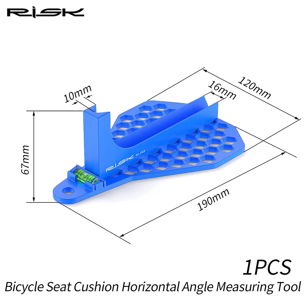 Bike Saddle Seat Cushion Horizontal Angle Measuring Tool Bicycle