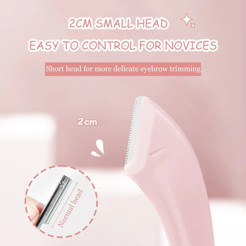 Crescent Moon Eyebrow Trimmer Stainless Steel Curved Women Eyelash