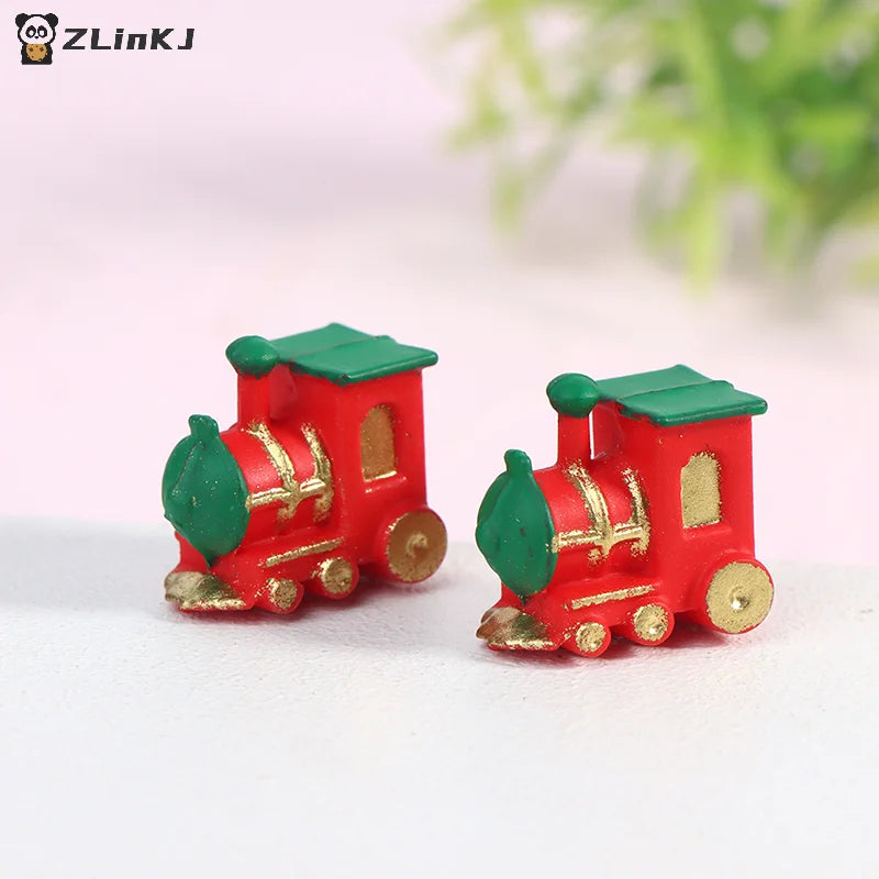 ▶1Pc 1:12 Dollhouse Miniature Mini Small Train Model Decor Accessories Toys Zpaxo