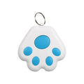 Cat Paw Shape Mini GPS Tracker Cat Dog Anti-Lost Tag Locator Pet Dog Articles Keychain Wallet Collar Tracking Device Accessories Zpaxo Blue