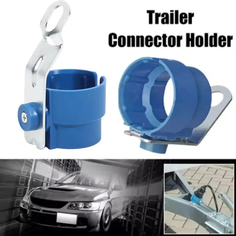 Round Design Trailer Plug Holder Dirt Resistant Weatherproof Parking Zpaxo