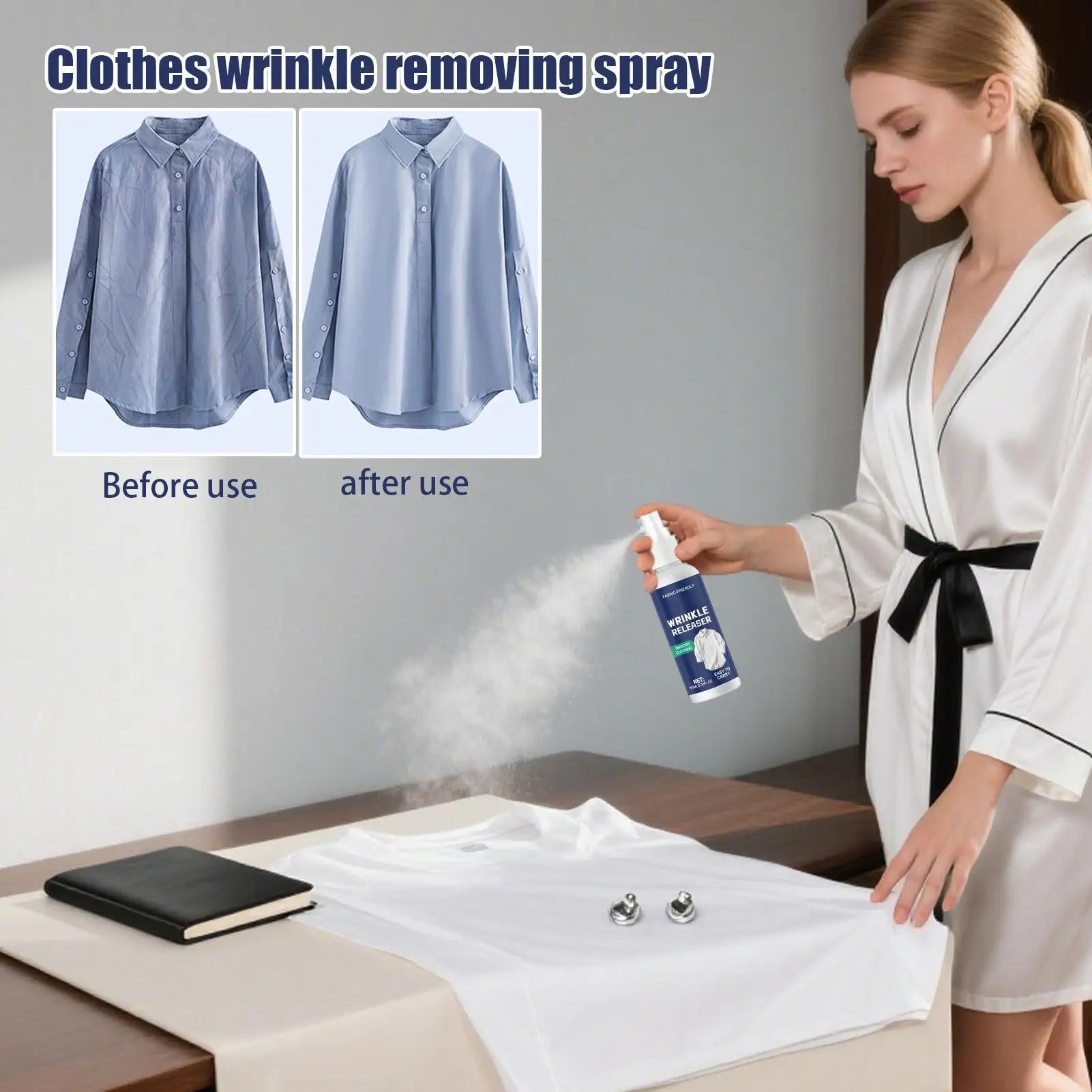 Ironing Spray Clothes Anti Static Wrinkle Remover Easy Iron Aid