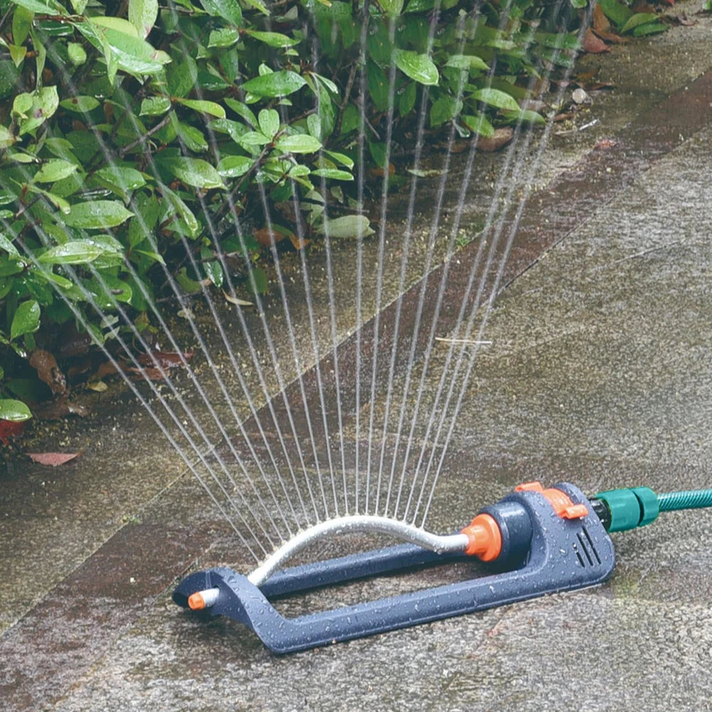 Automatic Oscillating Sprinkler 4 Modes Aluminum Tube Swing 19 Hole Zpaxo