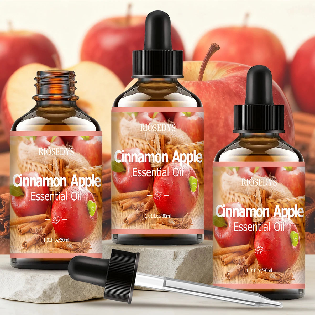 Cinnamon Apple Essential Oil Natural Fragrance Suitable Body Massage Zpaxo