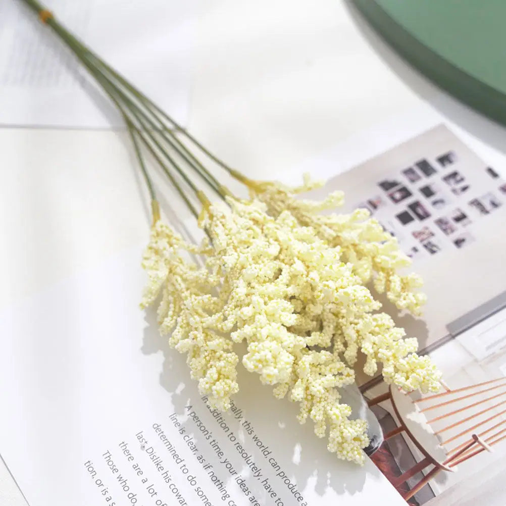 Faux Corn Stalks Artificial Plant Lifelike Wheat Ear Blossom Decor