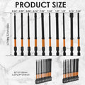20/10pcs Impact Allen Wrench Drill Bit Set Metric & SAE 1/4" Hex-Shank S2 Steel Hex Bits CNC Machined Tips with Magnetism 4" Lon Zpaxo Metric and SAE 20pcs 100mm 4inch
