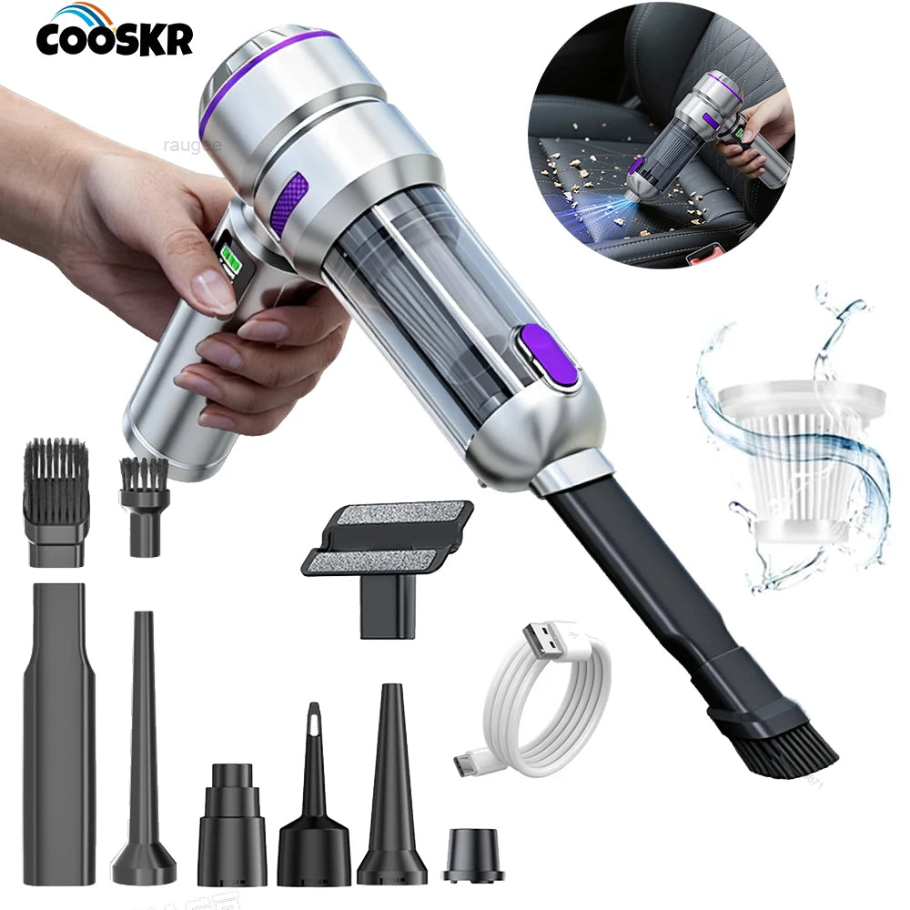 Portable Vacuum Cleaner Wireless Car Rechargable Home Cleaning Blow