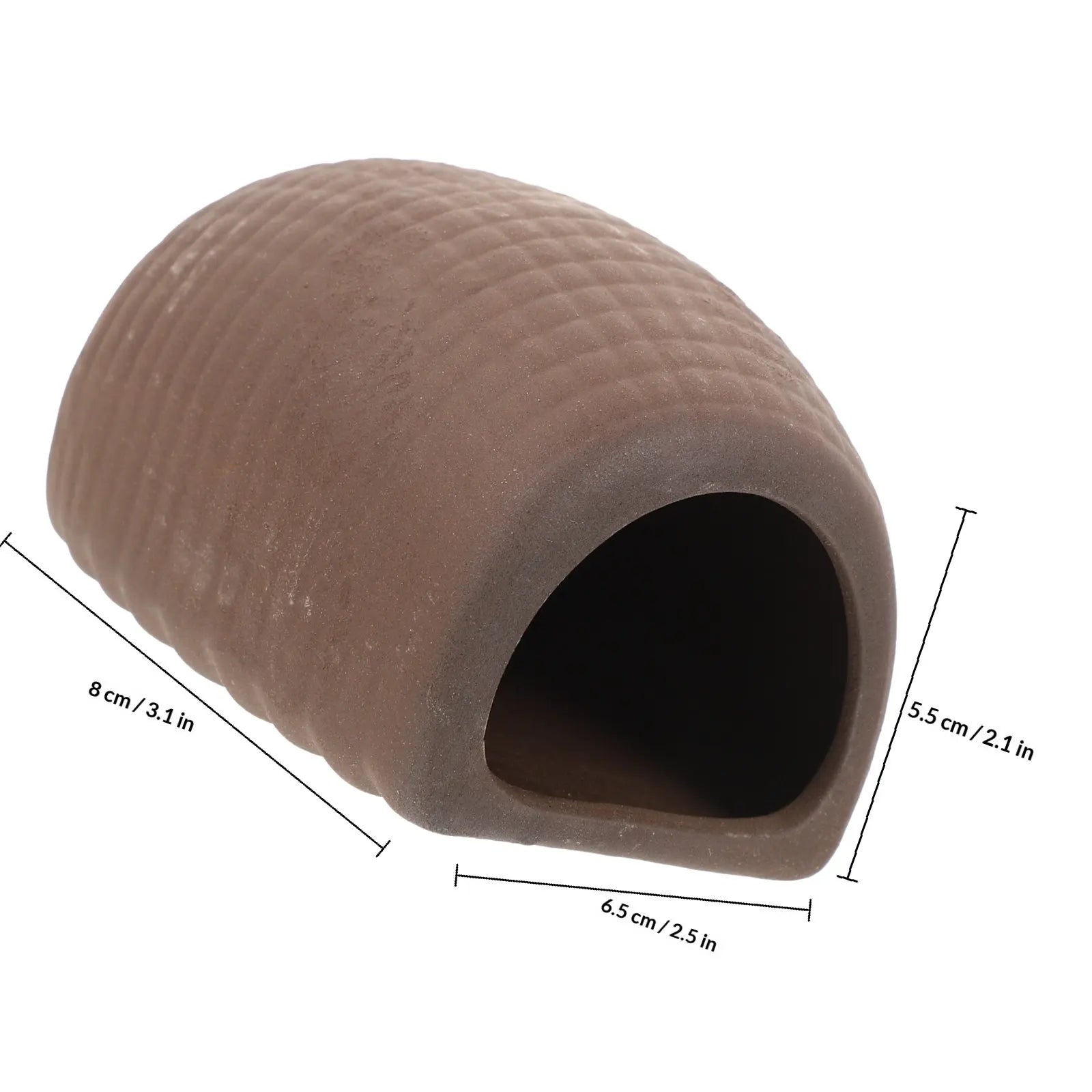 Ceramic Fish Tank Decor Cave Shelter Shrimp Hideout Natural