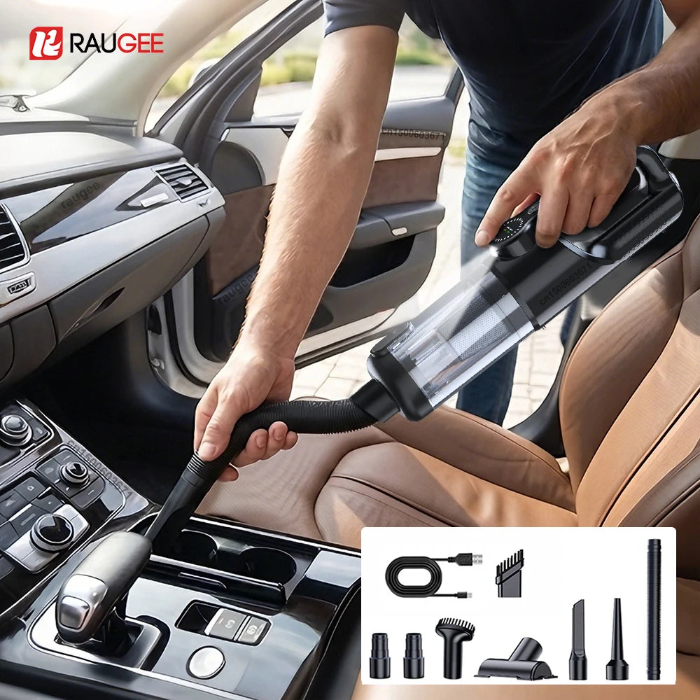 Car Vacuum Cleaner Handheld Wireless Portable One Button Dust Dump