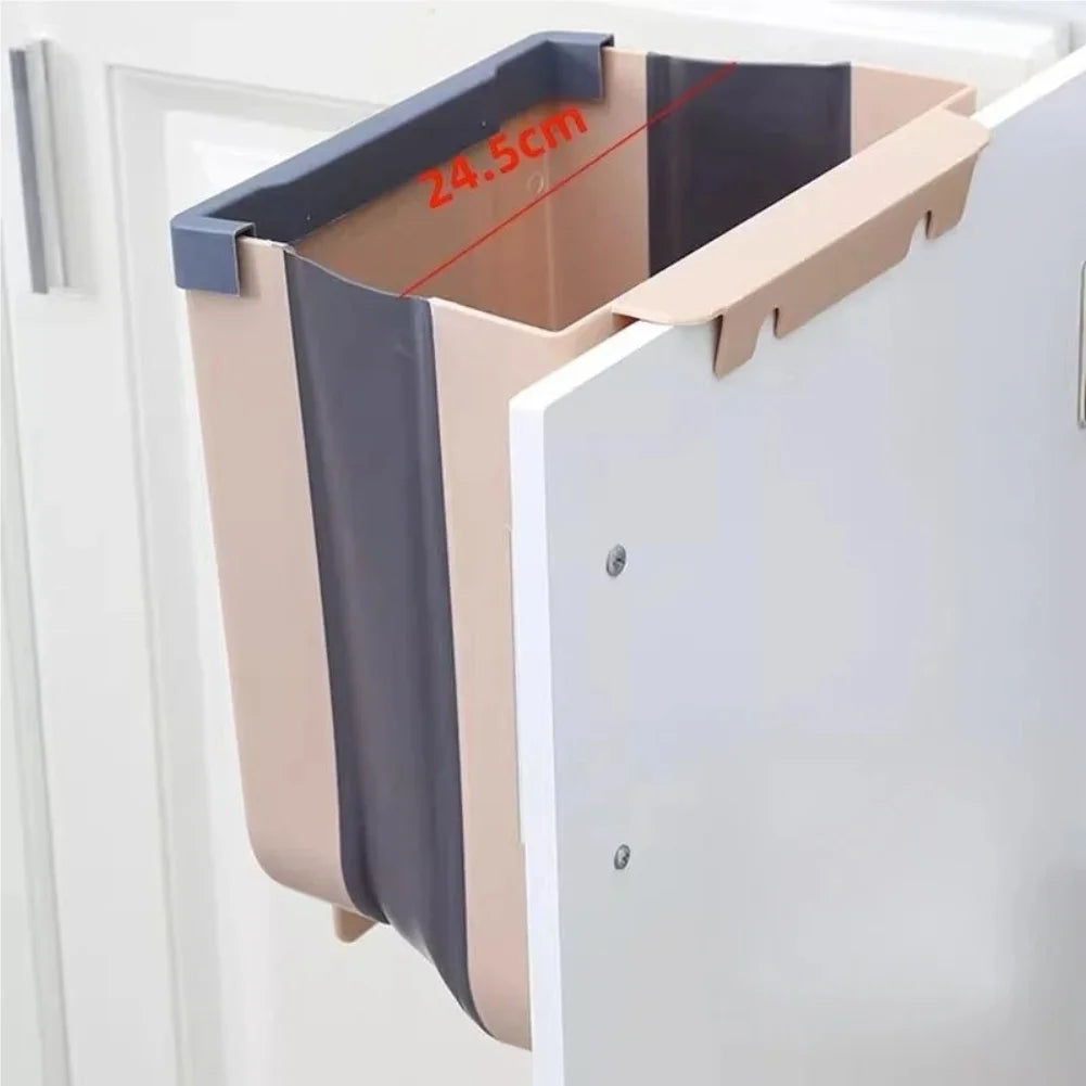 Kitchen Folding Trash Can Wall Mounted Trash Can Kitchen Cabinet Door Mounted Trash Can Folding Trash Can for Vehicles Zpaxo