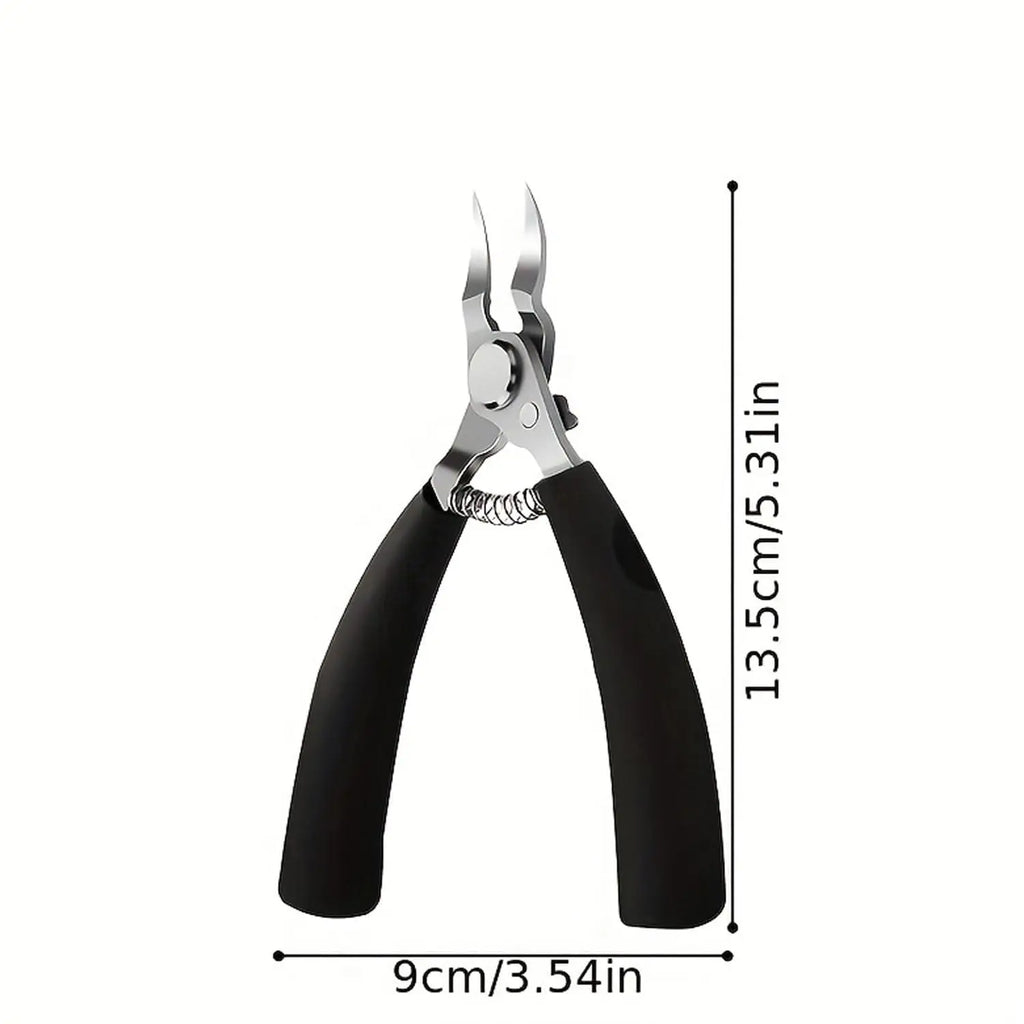 Stainless Steel Toenail Clippers Thick Ingrown Nails Concave Edge