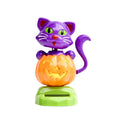 Solar Shaking Figures Pumpkin Cat Car Dashboard Decoration Figurine