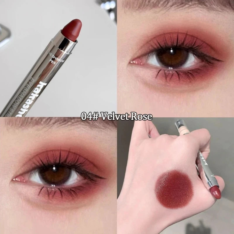 Velvet Wine Red Eyeshadow Stick Dual-ended Matte Pearlescent Zpaxo 04