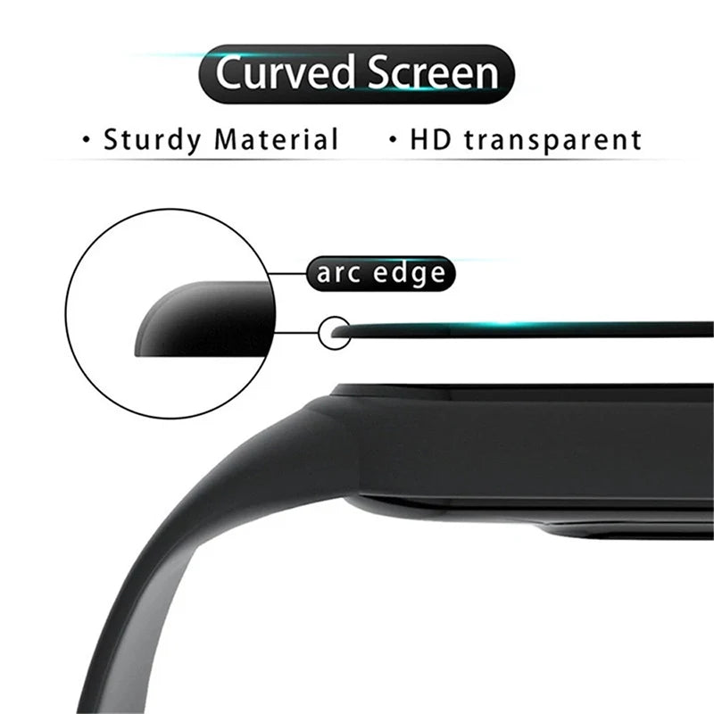 Soft Tempered Glass For Xiaomi Mi Watch Lite 2019 Color Poco Full Screen Protector For Redmi Watch 2 3 Lite Active (Not Glass) Zpaxo