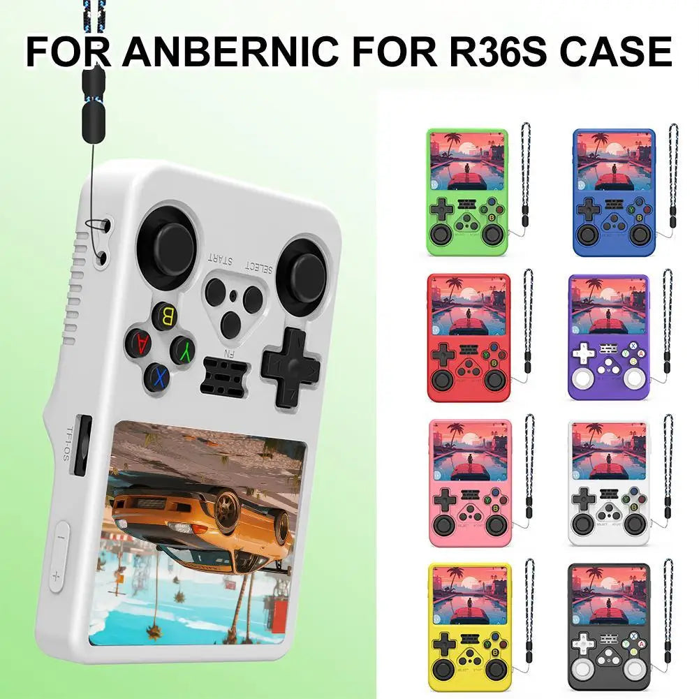 Silicone Case for Anbernic R36S Handheld Game Console – 8 Colors Console Silicone Case Zpaxo
