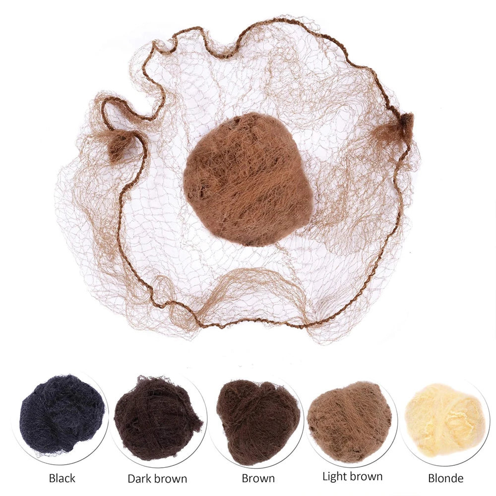 10/100Pcs Nylon Hair Net Star Dance Recital Buns / Hair Extension Weaving Cap Hairnets Zpaxo