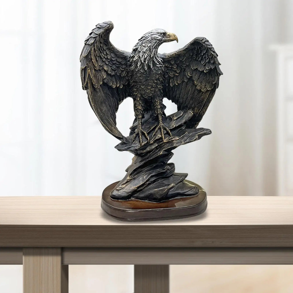 Polyresin Eagle Statue – Decorative Animal Sculpture Figurine Decorative Figurine Zpaxo