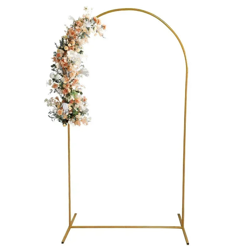 Hot 1PCS Gold Wedding Arch Stand, Party Decor Balloon Arch, 2025 New Frame Backdrop Holder Bracket,Size 4FT 5FT 6FT 6.6FT 7.2FT Zpaxo 6FT 80x180cm Gold