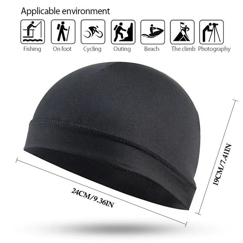 Quick Dry Helmet Cycling Cap Summer Anti-UV Anti-Sweat Sports Hat Motorcycle Bike Riding Bicycle Cycling Hat Unisex Inner Cap Zpaxo