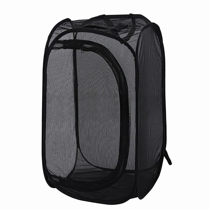 Outdoor Folding Insect Breeding Cage Butterfly Cage Hatchable Mesh Breathable Light Transmitting Insect Observation Box Cage Zpaxo