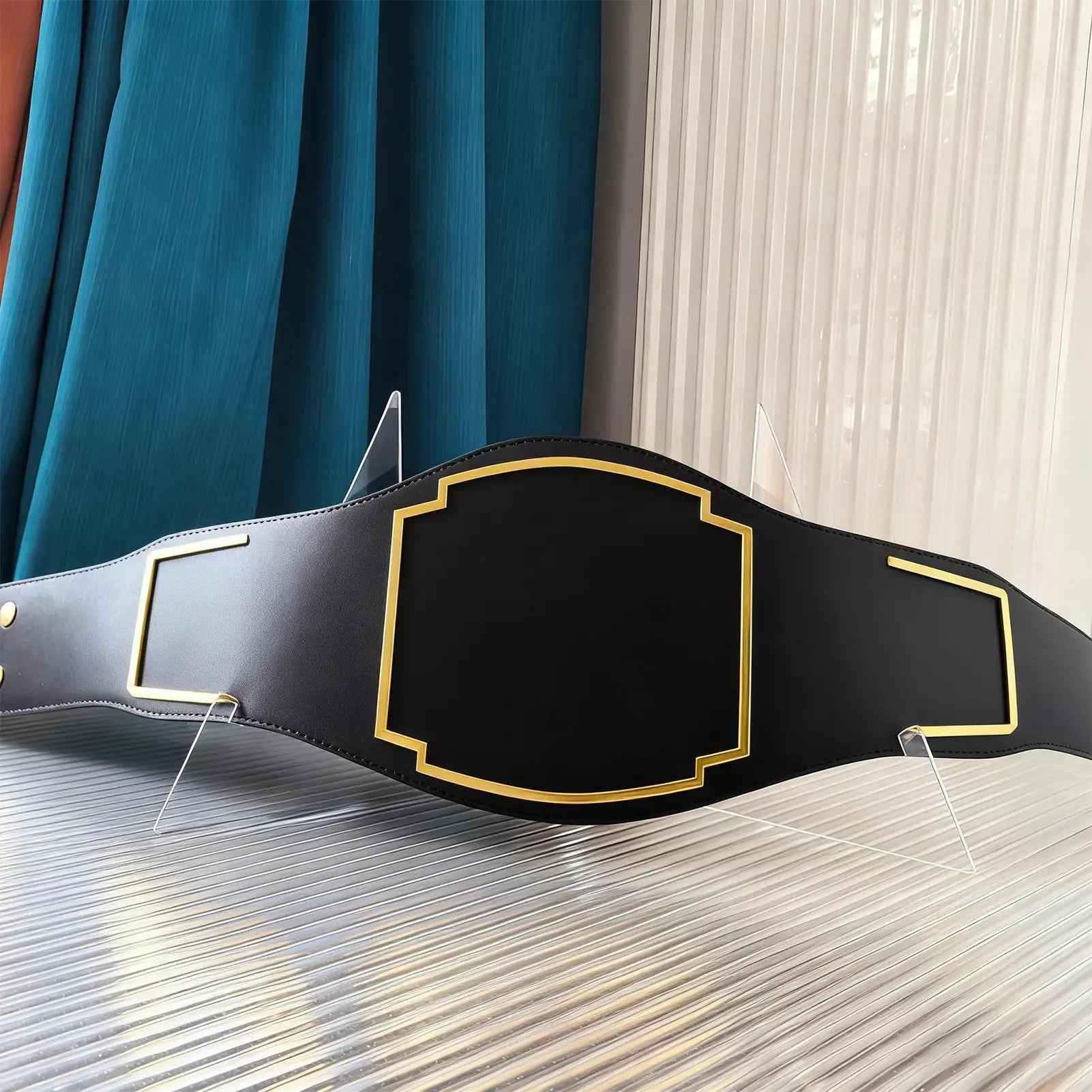 Plate Display Stands Foldable Acrylic Belt Holder Wrestling Picture