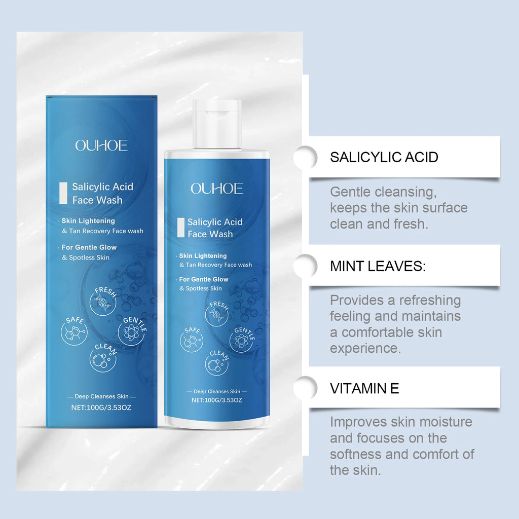 Salicylic Acid Facial Cleanser – Acne & Pore Control Face Wash Facial Cleanser Zpaxo