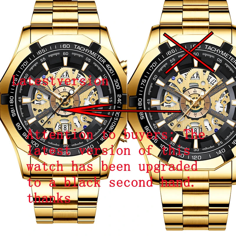 BINBONG Business Men's Watches Waterproof Calendar Luminous Fashion Quartz Watch For Man Stainless Steel Male Clock Reloj Hombre Zpaxo