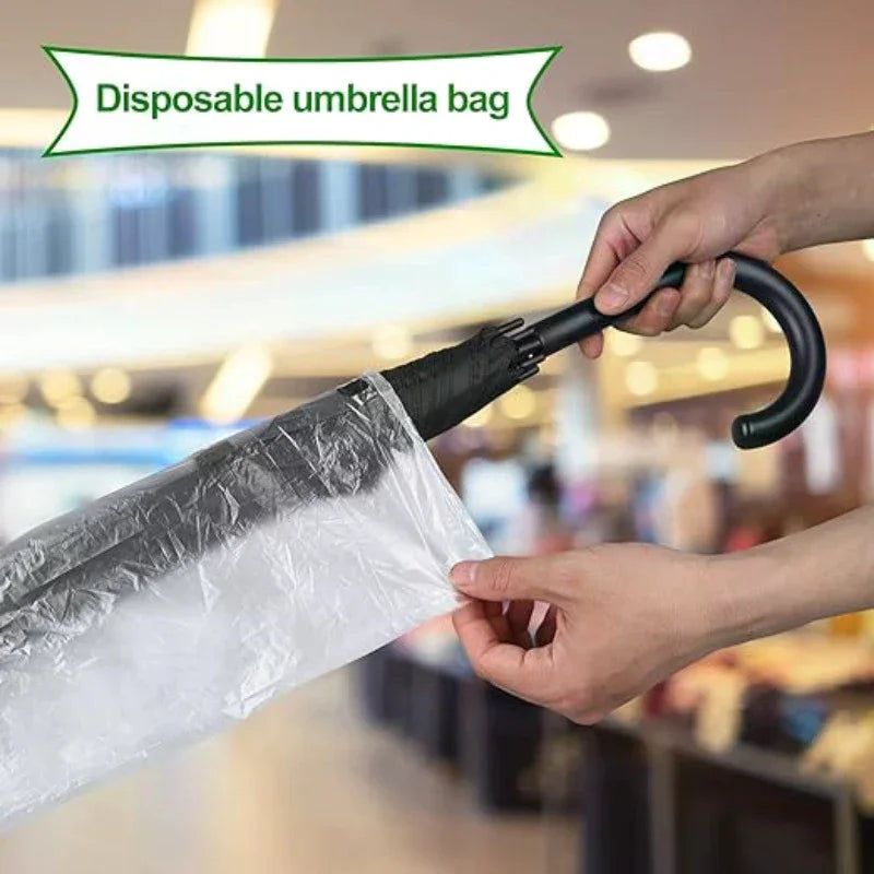 Hotel Lobby Doorway Umbrella Bag Transparent Waterproof Plastic Cover Zpaxo