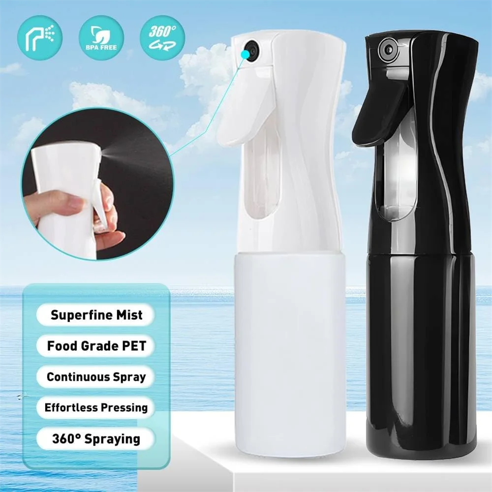 Hair Spray Bottle Refillable Fine Mist Styling Cleaning Garden Zpaxo