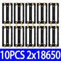 1-10PCS 1/2-Cell 18650 Battery Holder – Bronze Pins DIY Power Bank Case (Wholesale Dropship) Zpaxo 10pcs 2x18650