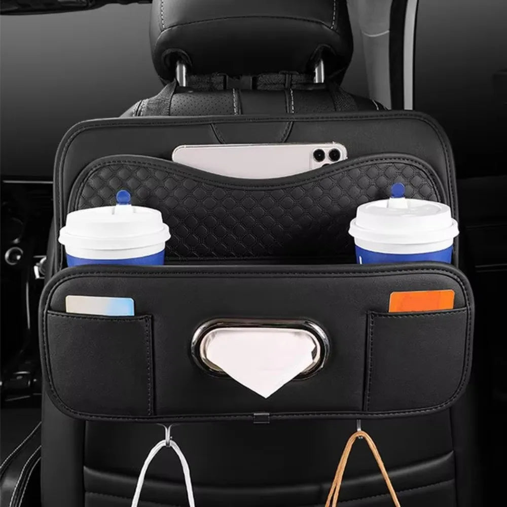 Partition Design Car Backseat Storage Box Water-proof Space Saving Zpaxo